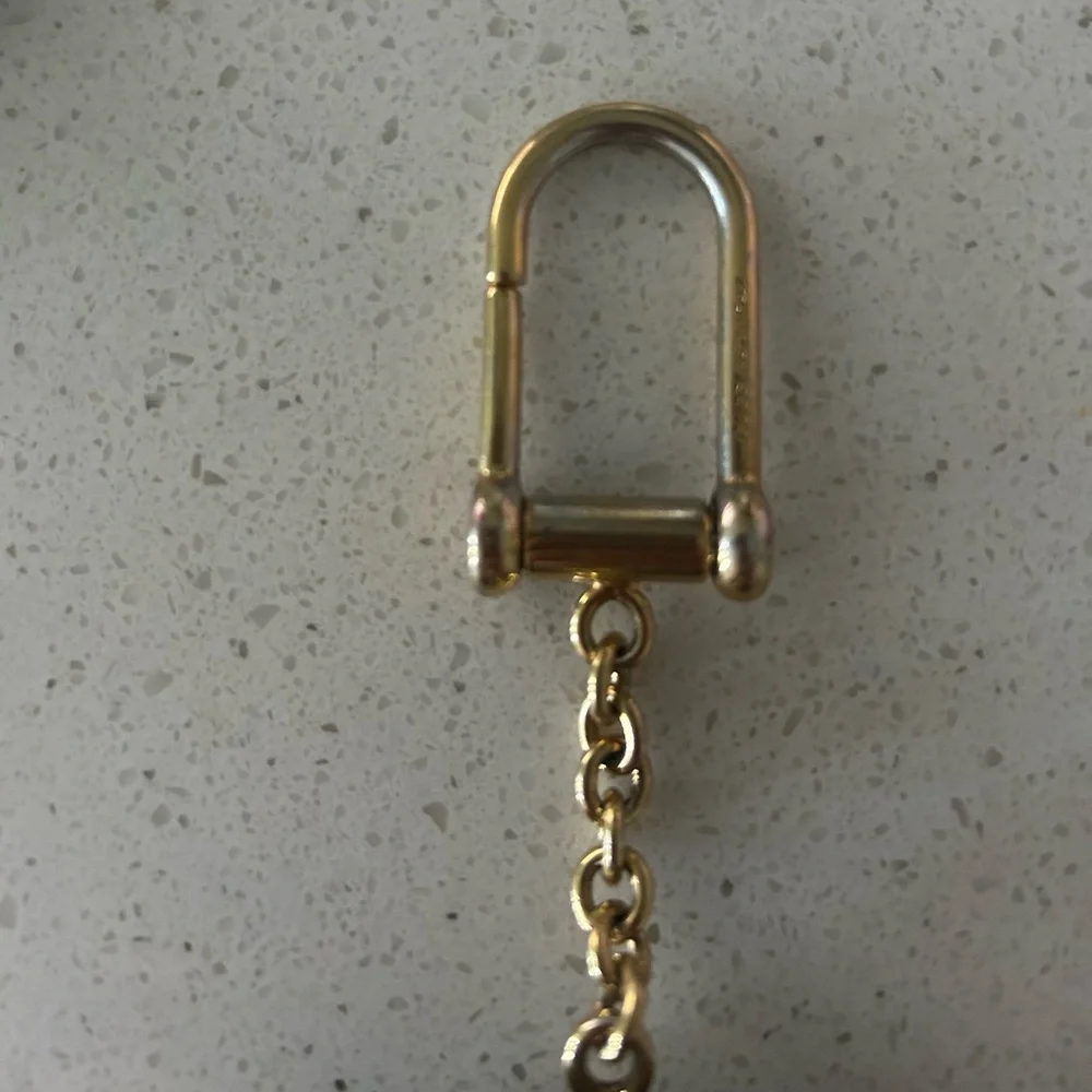 Gucci Beige and Brown Monogram Keychain - Picture 2 of 2